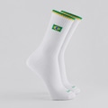 Meia Brasil Mini Logo Unissex BRANCO