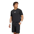 Camiseta Estampada adidas Tennis Masculina PRETO/BRANCO