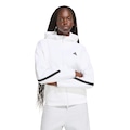 Blusão de Moletom com Capuz adidas Zíper Z.N.E. Feminino BRANCO