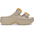 Sandália Crocs Saturday Dipped Buckle Sandal Dulcé BEGE