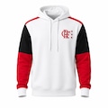 Blusa do Flamengo Moletom Retrô 1981 Away Betel - Masculina BRANCO