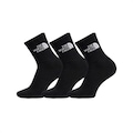 Kit com 3 pares de Meia Cano Médio The North Face Everyday Standard Crew - Unissex PRETO/BRANCO