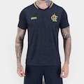 Camiseta do Flamengo Brook Braziline - Masculina PRETO/VERMELHO