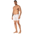 Cueca Boxer Malhas Keeper Microfibra Long Leg BRANCO