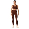 Calça Legging Malhas Keeper Lisa sem Costura MARROM