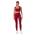 Calça Legging Malhas Keeper Canelada sem Costura Feminina VINHO