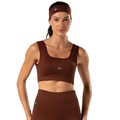 Top Nadador Malhas Keeper Keep Liso sem Costura - Feminino MARROM