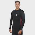 Camiseta de Lycra Volcom Lido Solid - Masculina PRETO
