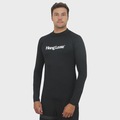 Camiseta para Surf Masculina Hang Loose Typo Black PRETO