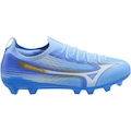 Chuteira de Campo Adulto Mizuno Alpha Club MD AZUL/BRANCO