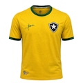 Camisa do Botafogo Edição Especial Brasil Jairzinho RetrôMania - Masculina AMARELO