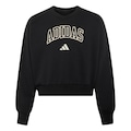 Blusão de Moletom adidas Seasonals Collegiate Typography Infantil PRETO/BRANCO