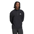 Opção de cor PRETO de Blusão de Moletom Fleece Zíper Meia Altura adi365 Running Essentials Winterised adidas Masculino