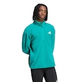 Blusão de Moletom Fleece Zíper Meia Altura adi365 Running Essentials Winterised adidas Masculino VERDE
