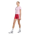Conjunto adidas Train Essentials 3 Listras Unissex ROSA CLA/BRANCO