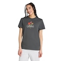 Camiseta adidas Estampa Floral Feminina CINZA