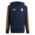 Blusa Capuz Real Madrid Infantil adidas Unissex AZUL ESCURO