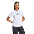 Camiseta adidas Camuflagem Feminina BRANCO
