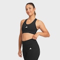 Top adidas Treino Básico Suporte Médio - Feminino PRETO