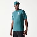 Camiseta New Era Regular MLB Los Angeles Dodgers Masculino VERDE