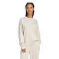 Moletom adidas Seasonal Essentials Colorpop com Estampa Bordada Feminino BEGE