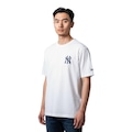Camiseta New Era 3032 New York Yankees Masculina BRANCO