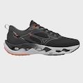 Tênis Unissex Mizuno Wave Stratos 3 PRETO/LARANJA