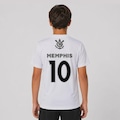 Camisa do Corinthians Escudo Black Memphis 10 Infantil BRANCO