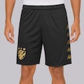 Calção Kappa Sport Recife II 2026 Jogador Masculino PRETO
