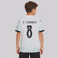 Camisa Portugal II 25/26 8 B. Fernandes Puma Masculina BRANCO