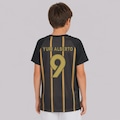 Camiseta do Corinthians Fitness 9 Yuri Alberto Infantil PRETO