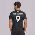 Camisa do Corinthians Escudo 9 Yuri Alberto Masculina PRETO