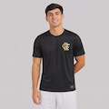 Camisa do Flamengo Poliamida Escudo Masculina PRETO