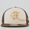 Boné Unissex New Era Flamengo 950 - Aba Curva BEGE