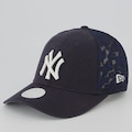 Boné Unissex New Era New York Yankees 940 M-Crown MLB - Aba Curva AZUL ESCURO