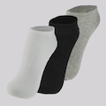 Kit 3 pares de Meia Sapatilha Dallf - Feminino PRETO