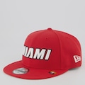 Boné Unissex New Era Miami Heat NBA 22 950 - Aba Curva VERMELHO