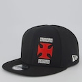 Boné Unissex New Era Vasco SN 950 - Aba Reta PRETO