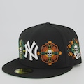 Boné Unissex New Era New York Yankees MLB 5950 - Aba Reta PRETO