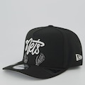 Boné Unissex New Era Brooklyn Nets NBA Script 940 AF - Aba Curva PRETO