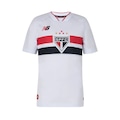 Camiseta do São Paulo New Balance Torcedor - Infantil BRANCO/VERMELHO