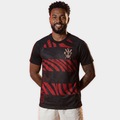 Camiseta do Flamengo Pherusa CRF 130 Anos Braziline - Masculina PRETO/VERMELHO