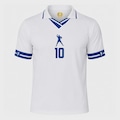 Camisa Polo do Brasil Pelé 10 Athleta - Masculina BRANCO