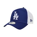 Boné New Era Side Patch Trucker Los Angeles Dodgers Masculino AZUL