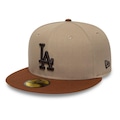 Boné New Era 5950 Los Angeles Dodgers Masculino BEGE