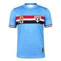 Camisa do São Paulo Lugano Ídolo Uruguaio Hyperbole - Masculina AZUL