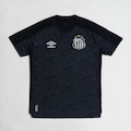 Camisa de Goleiro do Santos Umbro Oficial 2026 - Masculina PRETO