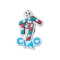 Jibbitz™ Crocs Mascote da FIFA Ciao Itália BRANCO