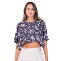 Blusa Cropped Rip Curl The Search Crop Feminina PRETO