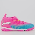 Chuteira Society Infantil Puma Future 9 Match Mid ROSA